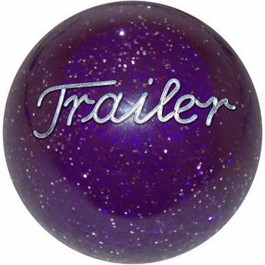 Purple Glitter Trailer Brake Knob