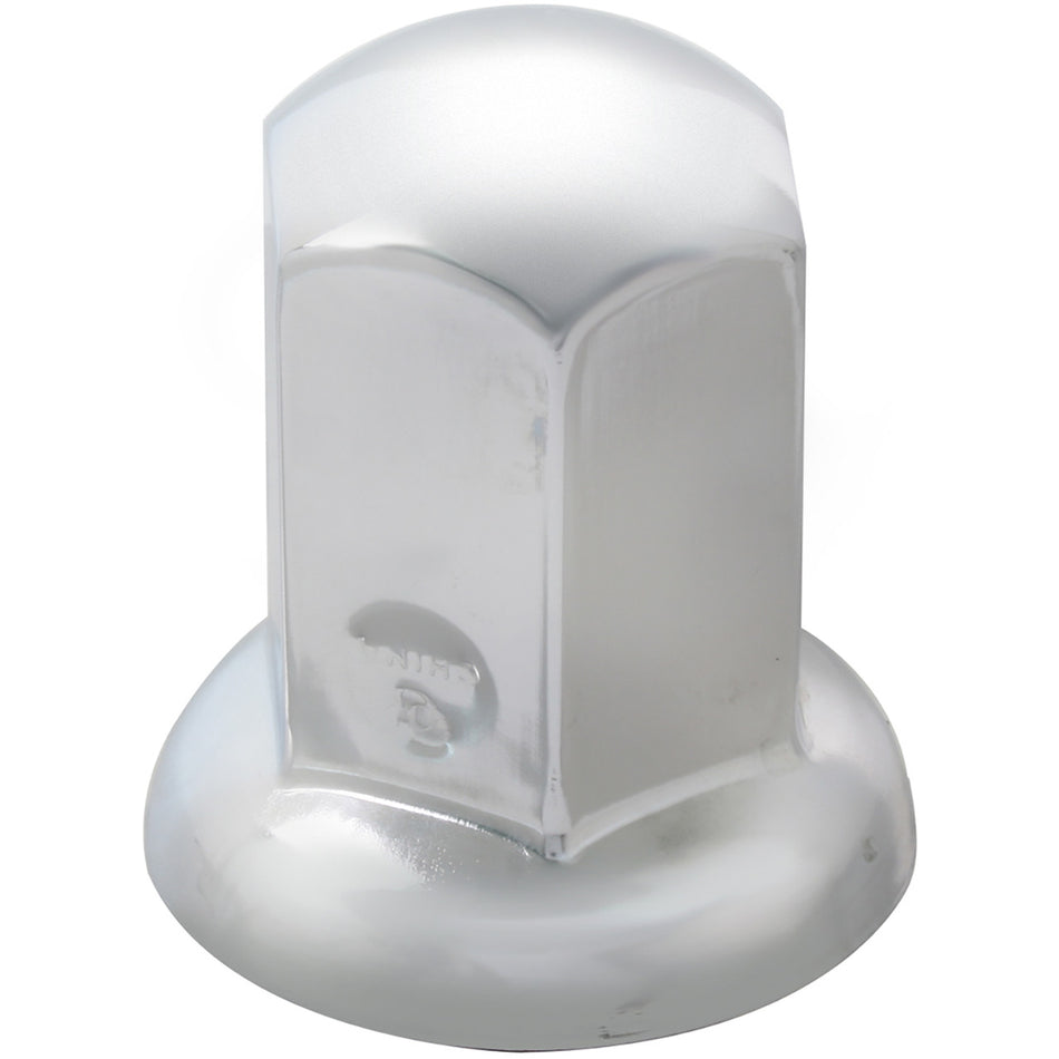 1 1/16`` X 2" Chrome Steel Lug Nut Cover with Flange