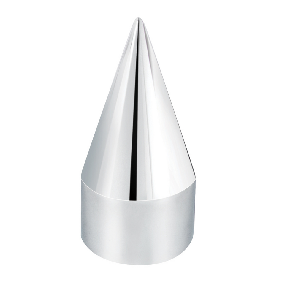 1-1/2" x 4-1/8" Chrome Plastic Spike Nut Cover - Push-On