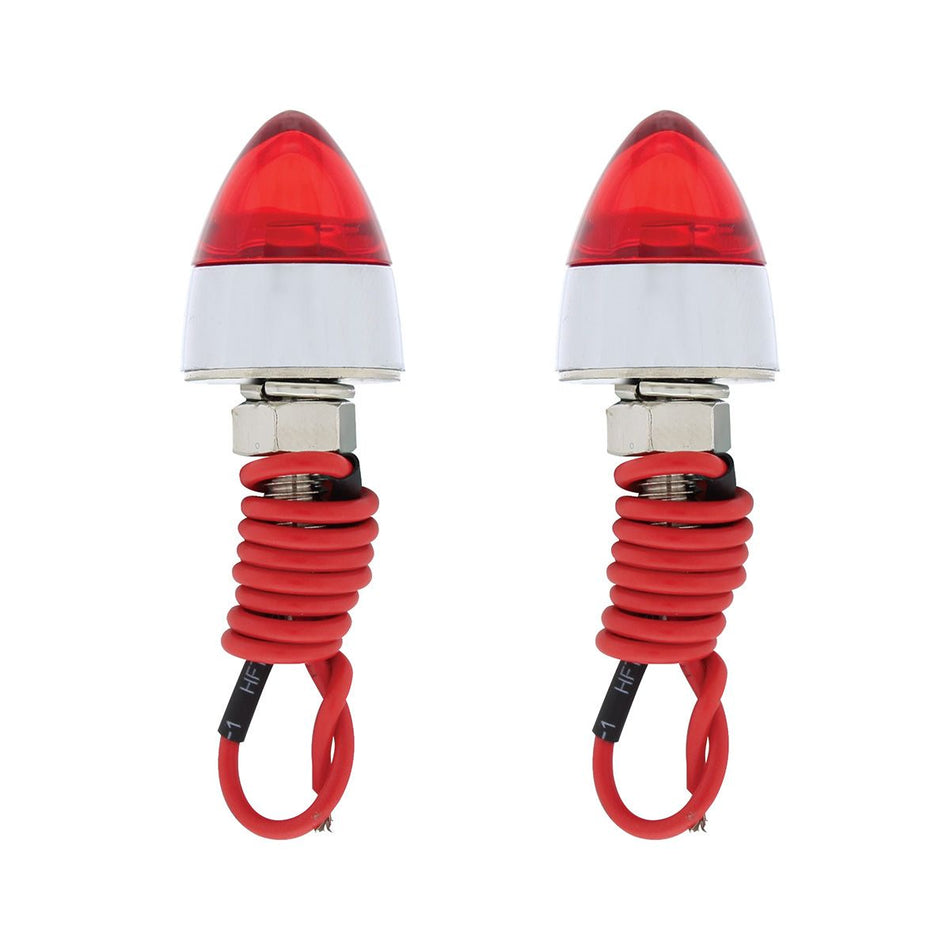 Red LED Bullet License Plate Fastener