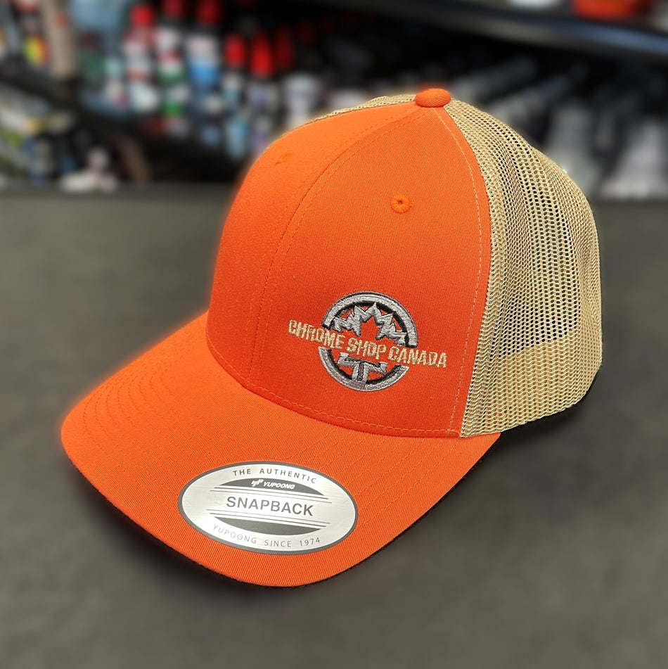 Trucker Snapback - Orange / Khaki