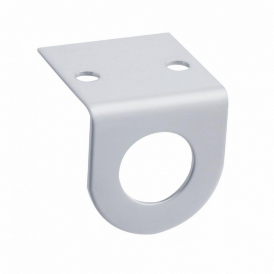 Stainless Mini Light Bracket With Single 13/16" Round Cutout