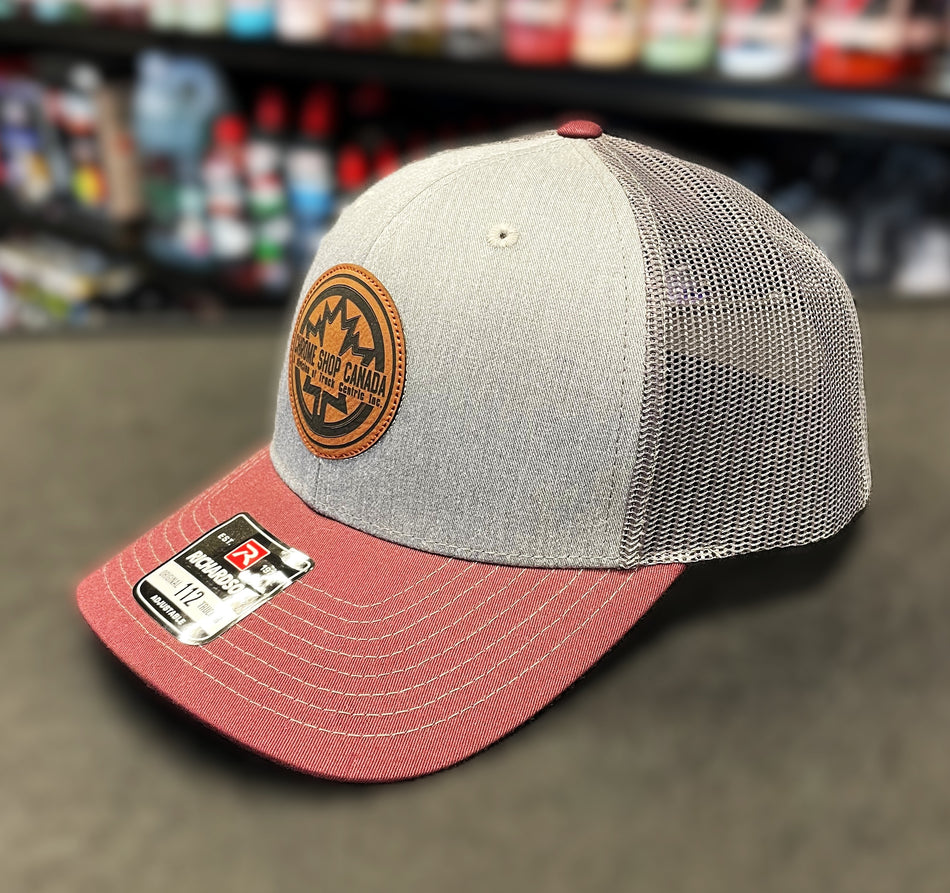 Trucker Snapback - Heather Grey / Charcoal / Maroon