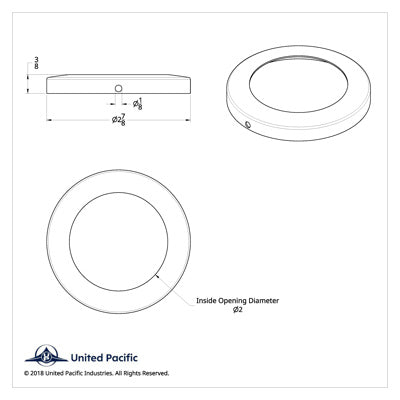 2" Stainless Steel Light Bezel