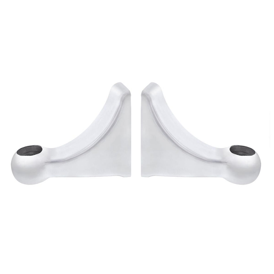 Polished L Shape Headlight Bracket (Pair)