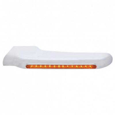 Peterbilt 388/389 Amber LED Front Fender Cover - Driver Side