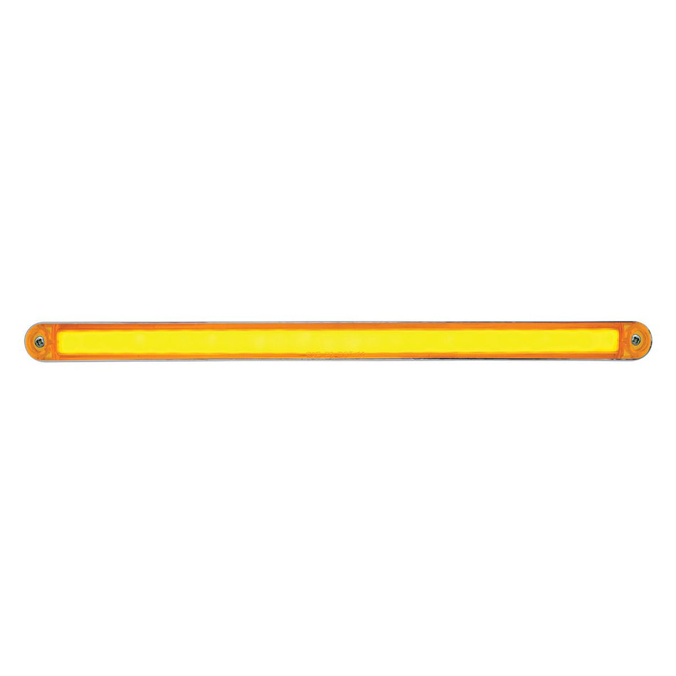Dual Function 12" GloLight Bar With Bezel - Amber LED/Amber Lens