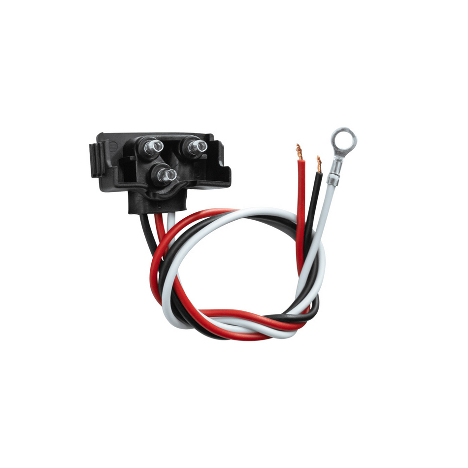 3 Wire Pigtail With 3 Prong Right Angle Plug - 12" Lead