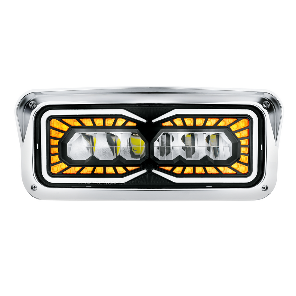 Headlight With LED Turn Signal & Position Light-Driver