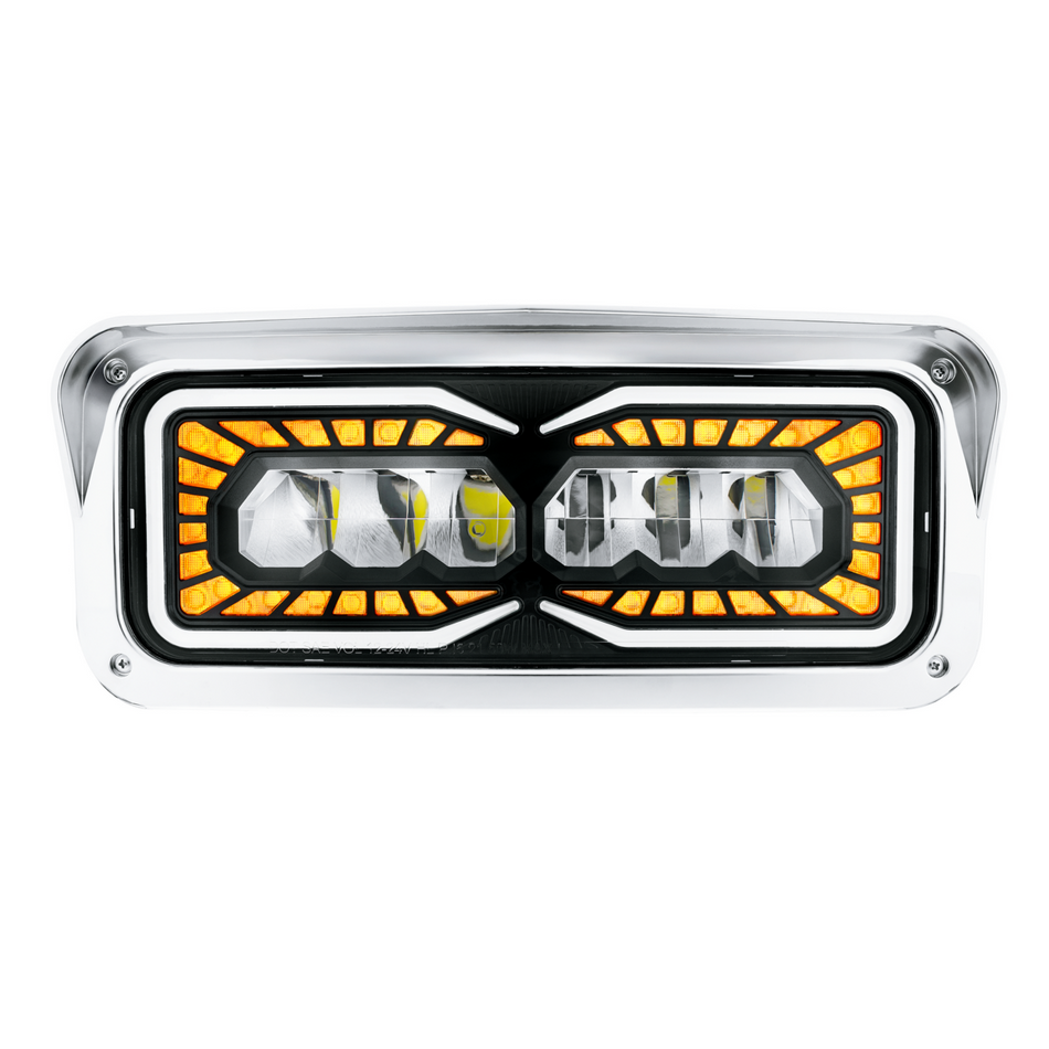 Headlight With LED Turn Signal & Position Light-Passenger