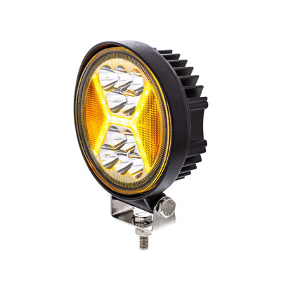 4.5" LED Worklight with Amber X