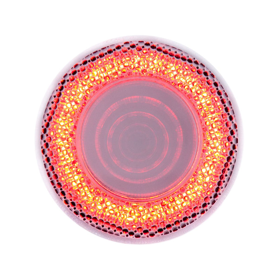 2-1/2" Round Mirage Light - Red LED/Clear Lens