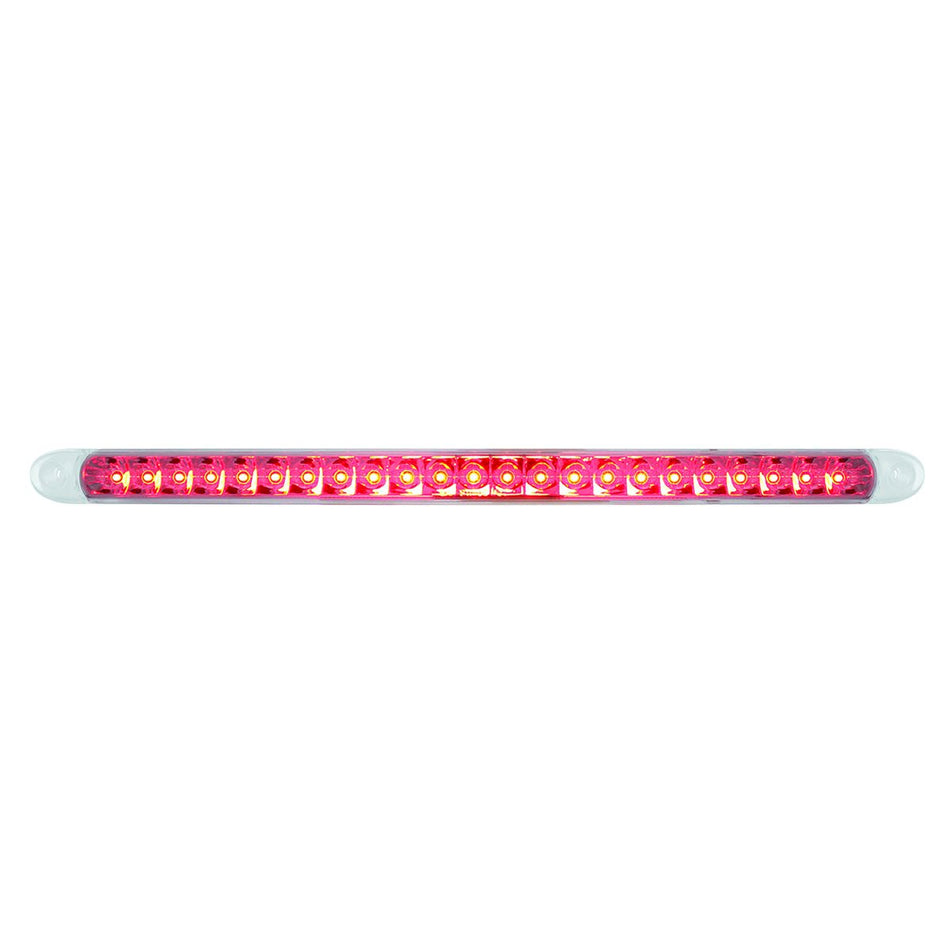 17-1/4" Reflector Light Bar Only (Stop, Turn & Tail) - Red LED/Clear Lens