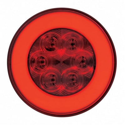 4" Red Glo Stop, Turn & Tail Light