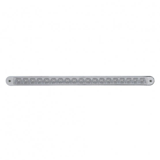12" Reflector Light Bar With Bezel (Stop, Turn & Tail) - Red LED/Clear Lens