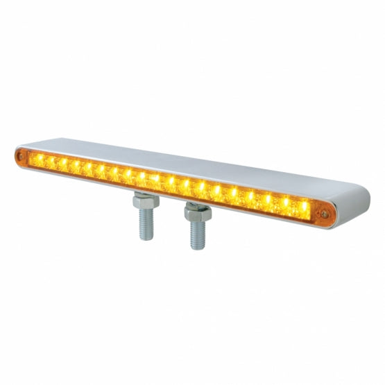 12" Reflector Double Face Light Bar - Amber & Red LED/Amber & Red Lens