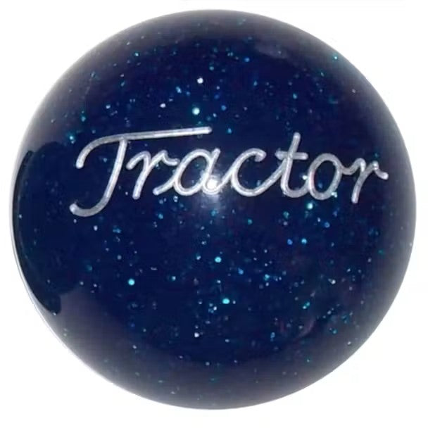 Blue Glitter Tractor Brake Knob