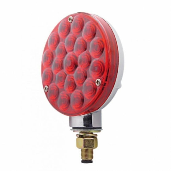Single Face Turn Signal Light - Red LED/Red Lens