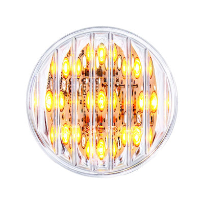 2" Round Clear Amber LED