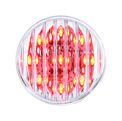 2" Round Clear Red LED