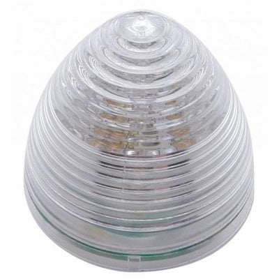 2" Round Clear Red Beehive LED
