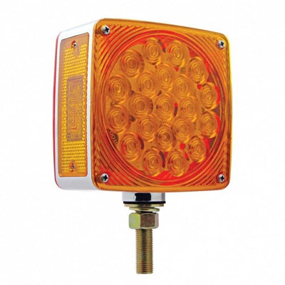 Passenger Side Amber / Red Single Stud Pedestal Light