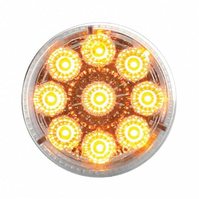 2" Round Clear Amber Reflector LED