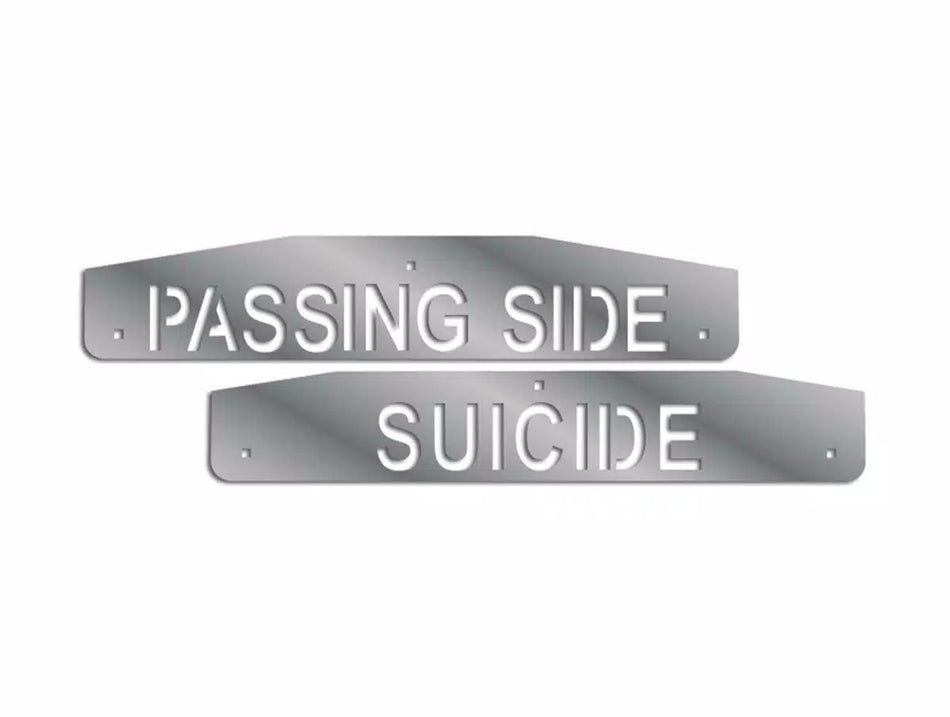 RoadWorks 24" "Passing Side/Suicide" Flap Weights w/ Backs