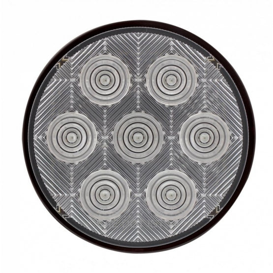 4" Round Competition Series Light - Red LED / Clear Lens