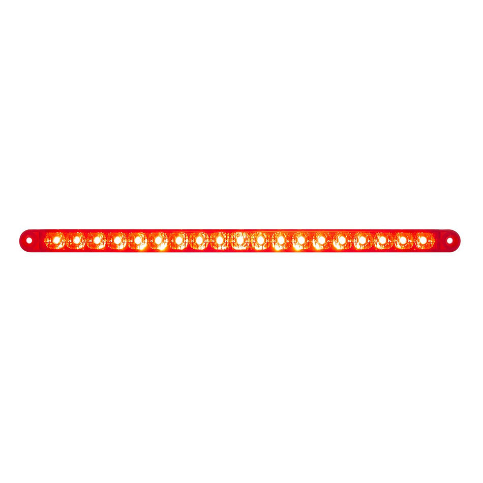12" Reflector Light Bar (Stop, Turn & Tail) - Red LED/Red Lens
