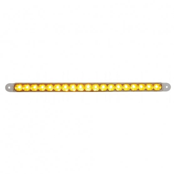 12" Reflector Turn Signal Light Bar - Amber LED/Clear Lens