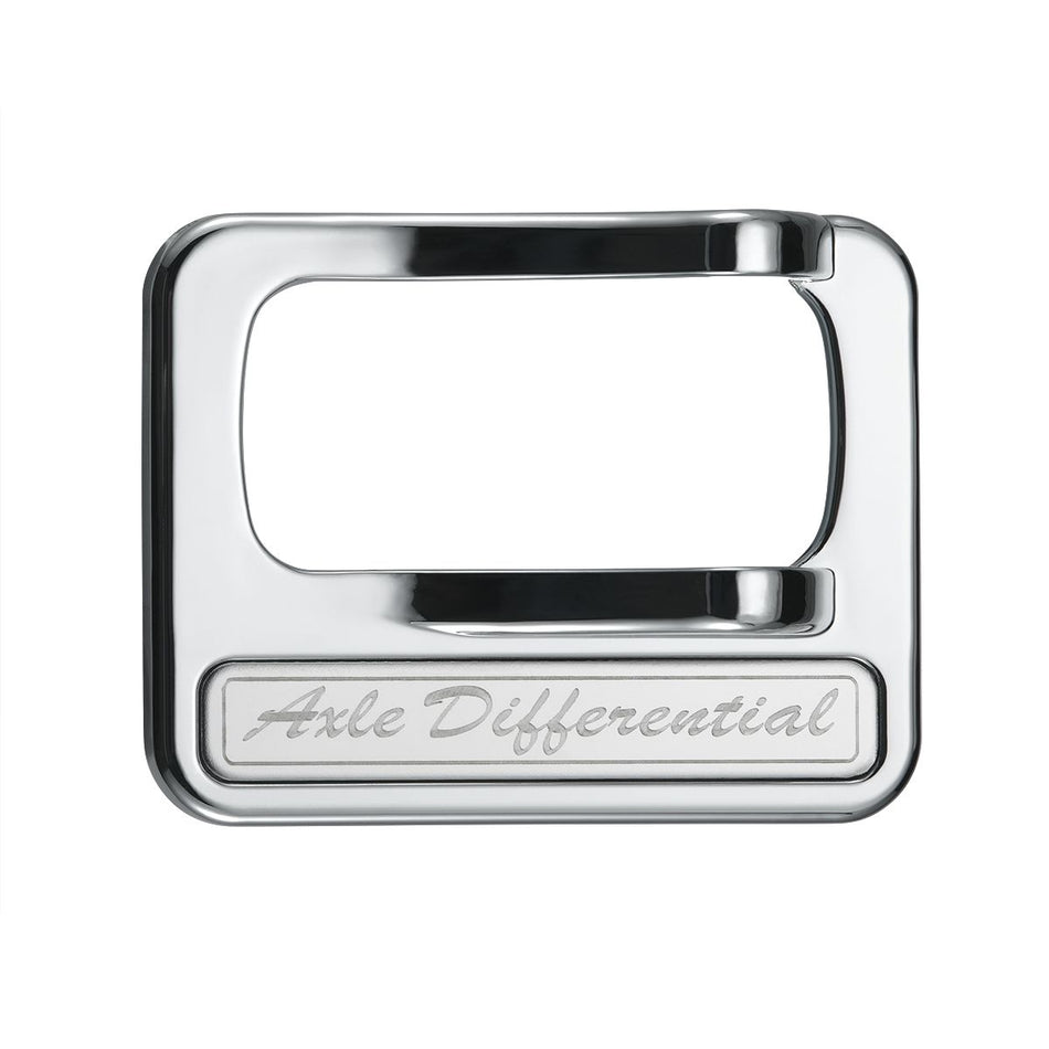 Chrome Plastic Rocker Switch Cover With Stainless Plaque For Peterbilt - Axle Differential