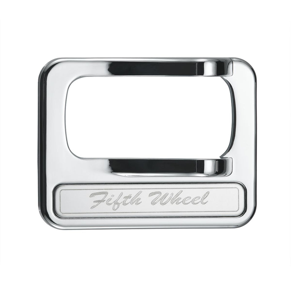 Chrome Plastic Rocker Switch Cover With Stainless Plaque For Peterbilt - Fifth Wheel