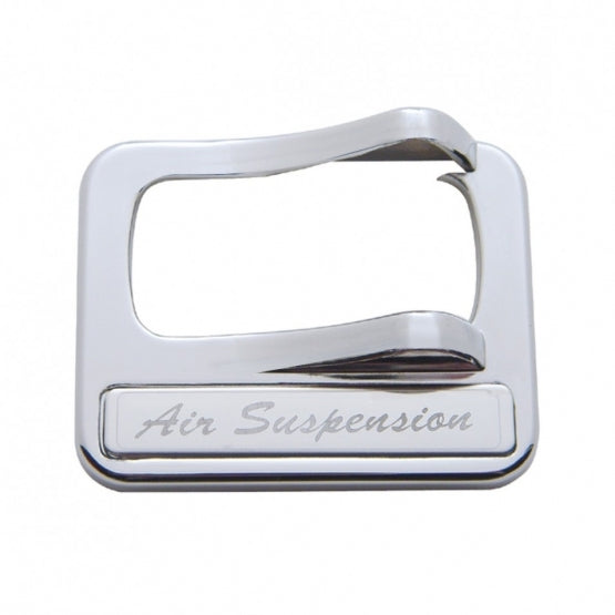 Chrome Plastic Rocker Switch Cover With Stainless Plaque For Peterbilt - Air Suspension