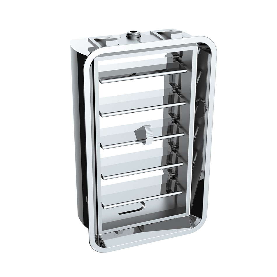 Chrome Plastic A/C Vent For 1989-2010 Freightliner FLD/Classic - Center Dash