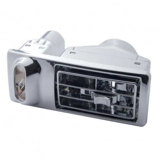 Chrome Plastic A/C Vent For 2002-2005 Kenworth W900/T800/T600- Driver Side