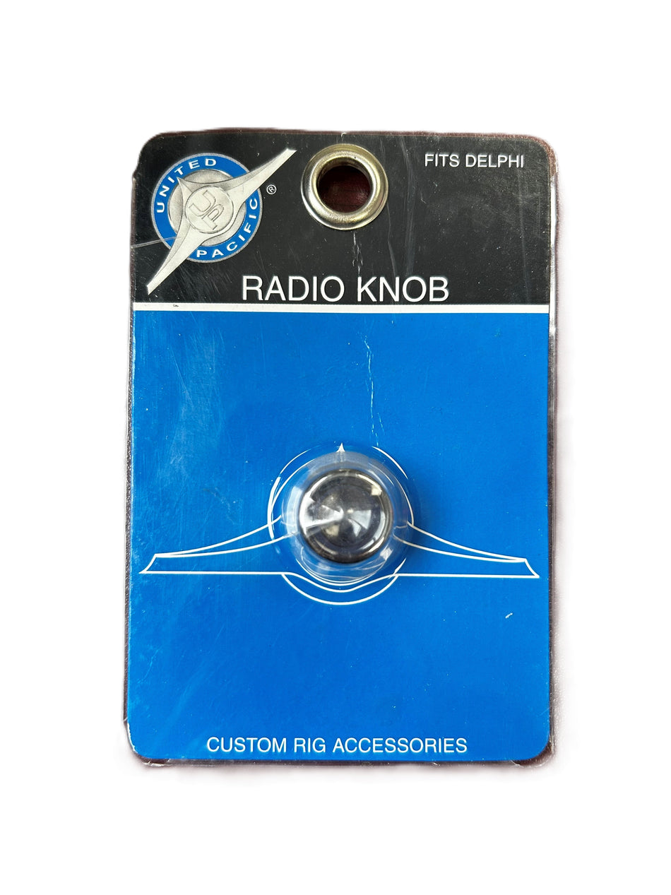 Chrome Plain Radio Knob