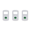 Green Crystal Rocker Switch Cover - Pack of 3