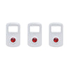 Red Crystal Rocker Switch Cover - Pack of 3