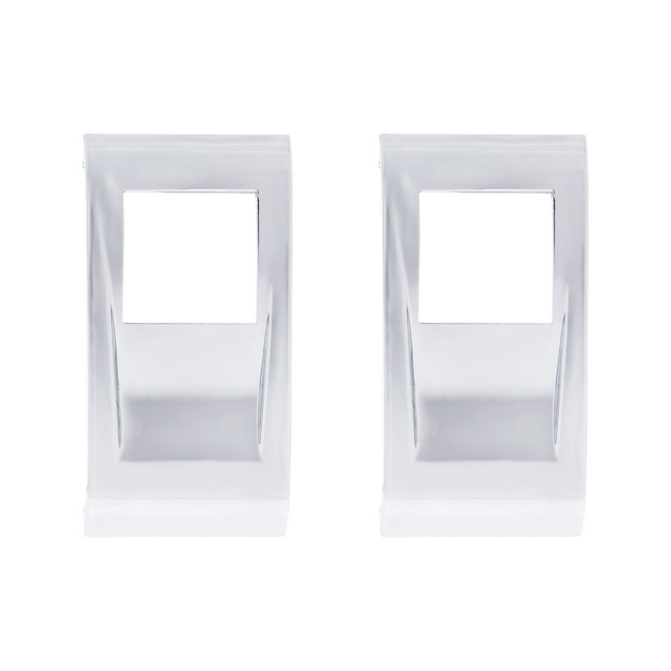 Chrome Plastic Rocker Switch Cover For 2022-2026 Peterbilt 579 (2 Pack)