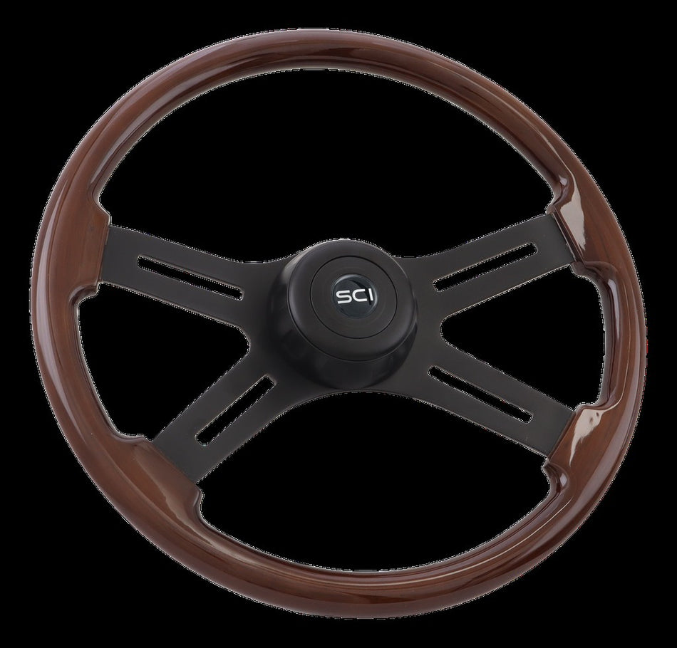 SCI Midnight Mahogany 18" Steering Wheel