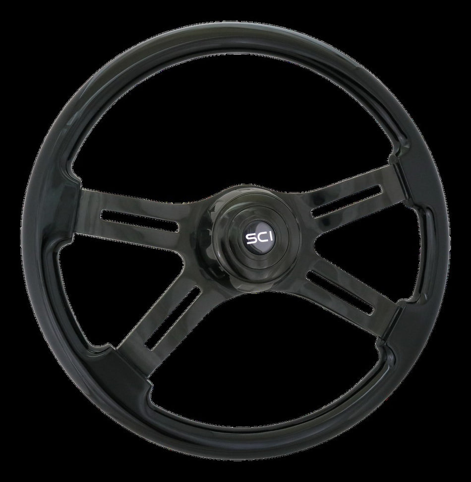 SCI Phantom Black 18" Steering Wheel