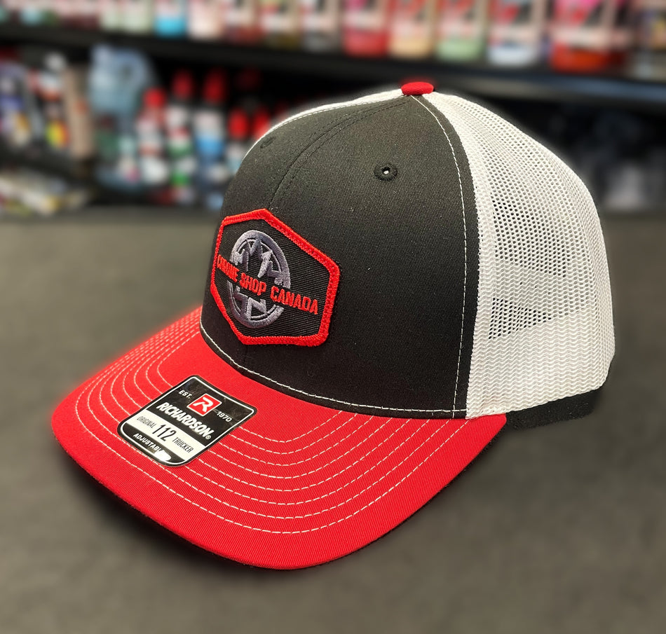Trucker Snapback - Black / White / Red