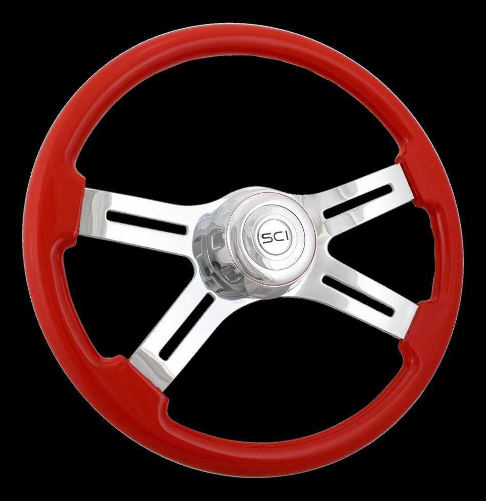 SCI Viper Red 18" Steering Wheel