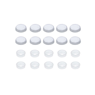 Chrome Plastic Snap-On Screw Cover