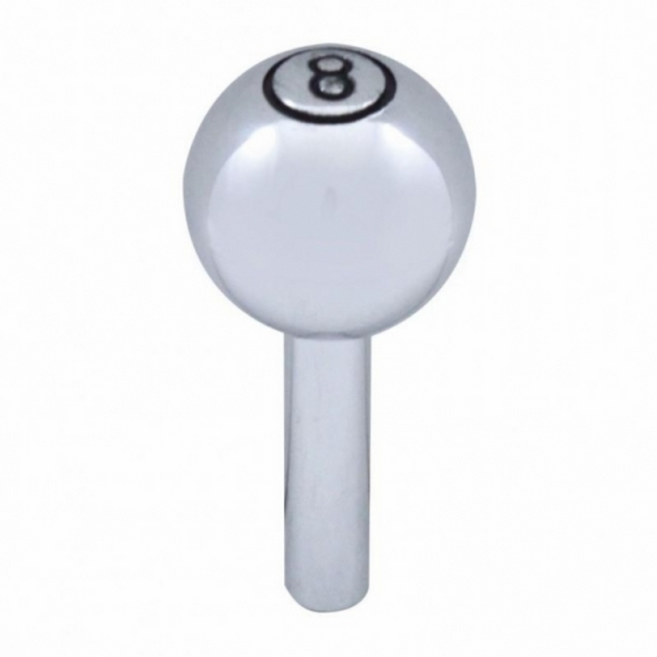 Chrome Large "8" Ball Door Lock Knobs (2pc/set)