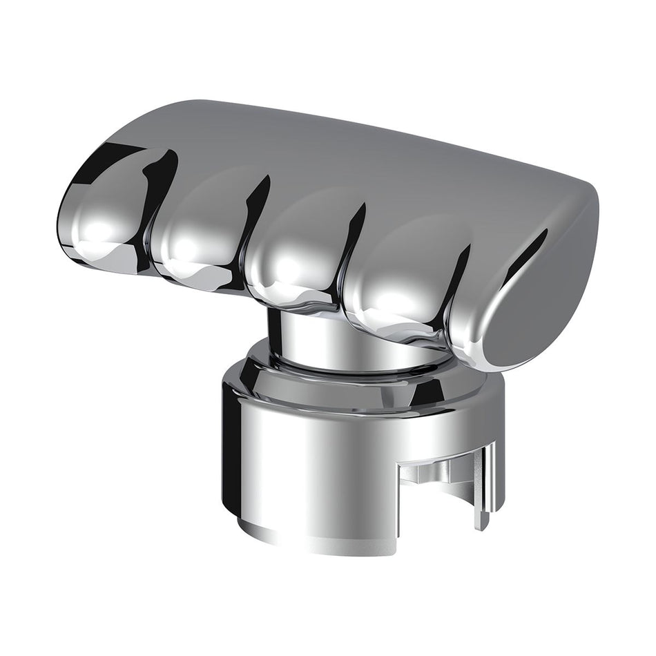 Thread-On T-Shape Gearshift Knob With Chrome 13/15/18 Speed Adapter