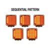 Double Stud / Double Face Clear Sequential LED Light - Pair