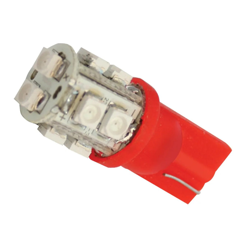 Red 194/168 Tower Style 10 LED Bulb