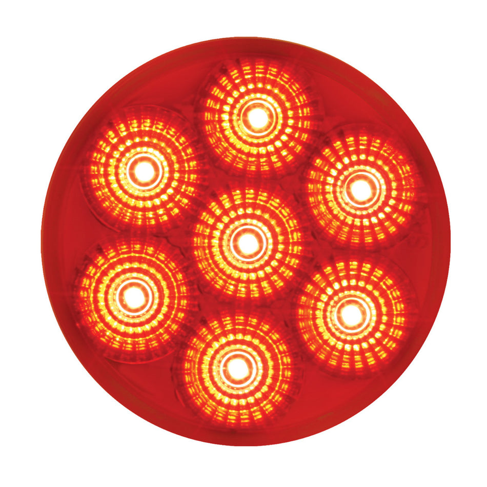 2" Round Low Profile Red Spyder LED Light